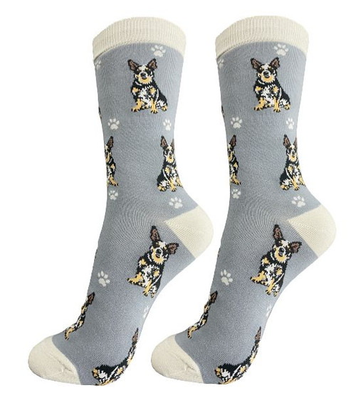 Australian Cattle Dog, Happy Tails - Unisex Socks
